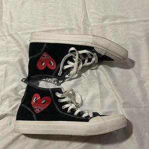 Black Keith Hairing Hightops